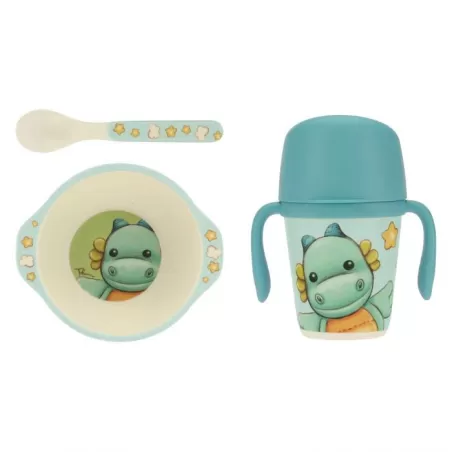 Set pappa piccolo bimbo draghetto ciotolina, tazza e cucchiaino - Thun