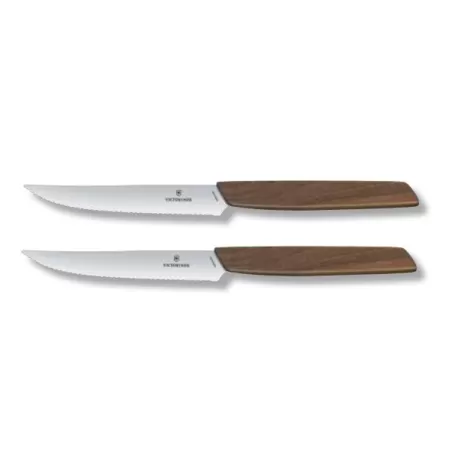 Swiss modern coltello bistecca lama ondulata Set 2Pz - Victorinox