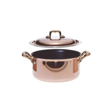 Casseruola 2 maniglie + coperchio Ø 16 Il Rame?