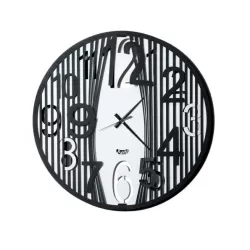 Orologio Evasion, Nero e Bianco - Arti e Mestieri