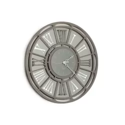 Orologio Classic, Ardesia e Alluminio - Arti e Mestieri