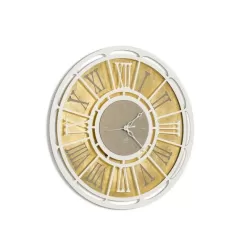 Orologio Classic, Bianco e Oro - Arti e Mestieri