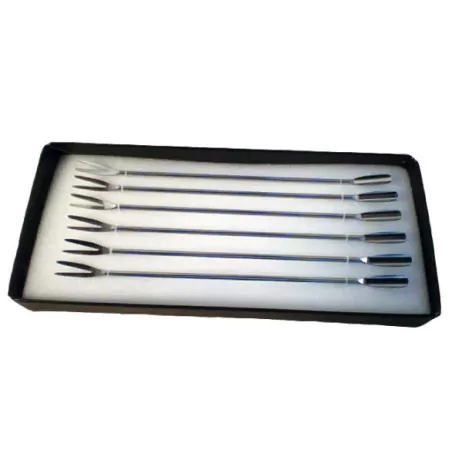 Forchettine inox per aragosta, scatola 6 pezzi - Sanelli Ambrogio