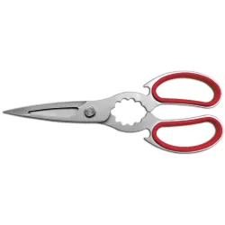 Forbice cucina, inox sabbiata Cm. 24 - rossa - Sanelli Ambrogio