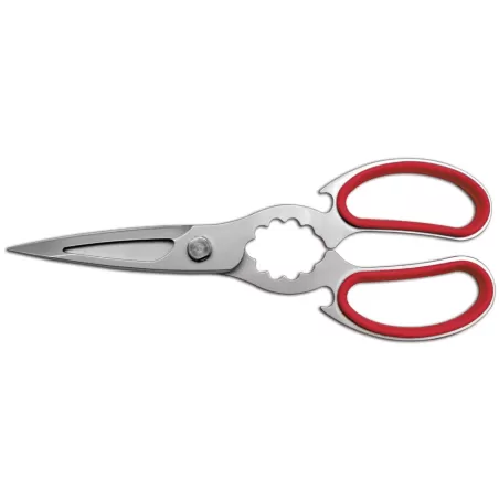 Forbice cucina, inox sabbiata Cm. 24 - rossa - Sanelli Ambrogio