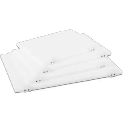 Tagliere in polietilene bianco con fermi Cm. 40 x 30 x 2 - Sanelli Ambrogio