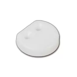 Coppia di fermi bianchi tondi per taglieri - Sanelli Ambrogio