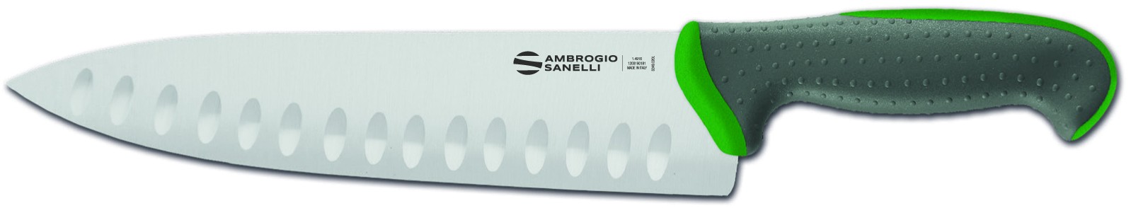 Tecna - Trinciante cuoco alveolato Cm. 24 Verde - Sanelli Ambrogio