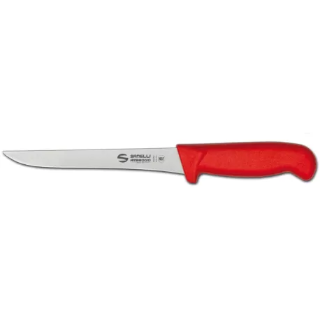 Supra - Coltello disosso stretto Cm. 18 Rosso - Sanelli Ambrogio