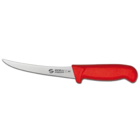 Supra - Coltello disosso curvo Cm. 15 Rosso - Sanelli Ambrogio