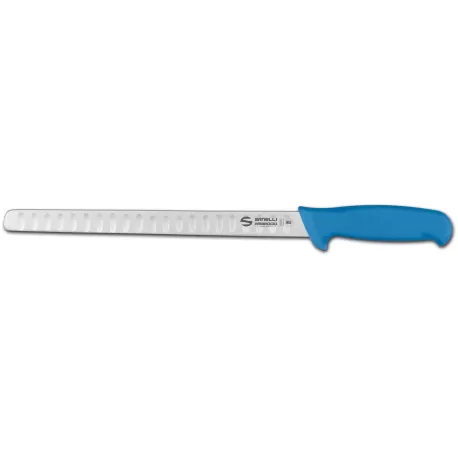 Supra - Coltello salmone, lama alveolata Cm. 28 Blu - Sanelli Ambrogio