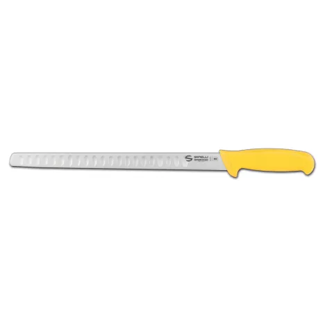 Supra - Coltello salmone, lama alveolata Cm. 32 Giallo - Sanelli Ambrogio