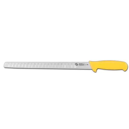 Supra - Coltello salmone, lama alveolata Cm. 32 Giallo - Sanelli Ambrogio