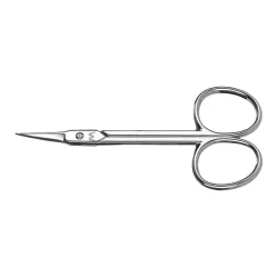 Forbice Pelle "Lancia" doppio uso curva nichelata pollici 3,5 - Montana