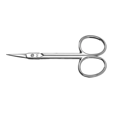 Forbice Pelle "Lancia" doppio uso curva nichelata pollici 3,5 - Montana