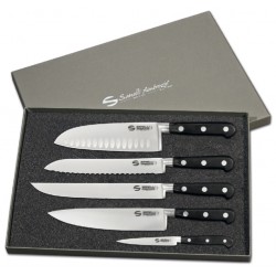 Chef - Valigia alluminio 17 pezzi, coltelli forgiati Chef - Sanelli