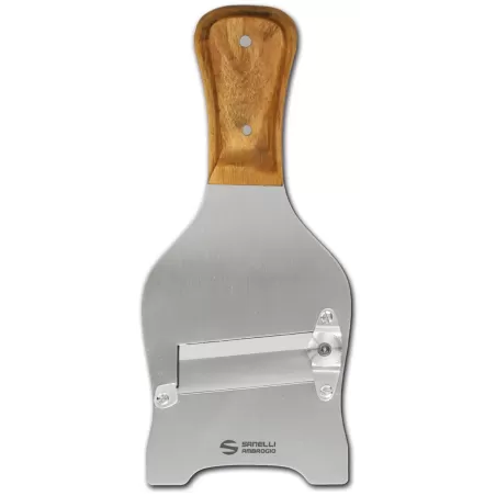 Affettatartufi inox, manico ulivo, lama liscia - Sanelli Ambrogio