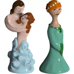 "Paolo e Francesca, Beatrice", Statuine