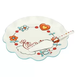 Piatto Folk multiuso grande con paletta - Thun