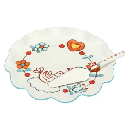 Piatto Folk multiuso grande con paletta - Thun