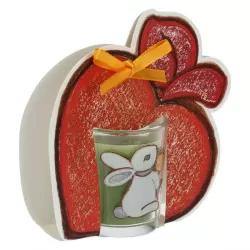 Candela con pack mela - floreale - Thun