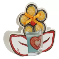 Candela con pack fiore - floreale - Thun