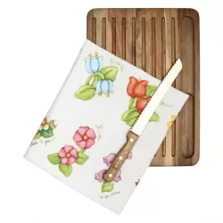 Tagliere coltello e canovaccio Country - Thun