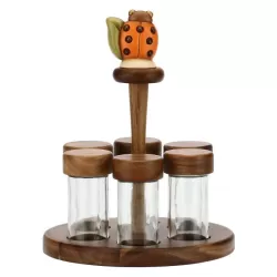 Portaspezie con 6 vasetti Country - Thun