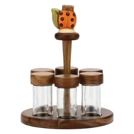 Portaspezie con 6 vasetti Country - Thun