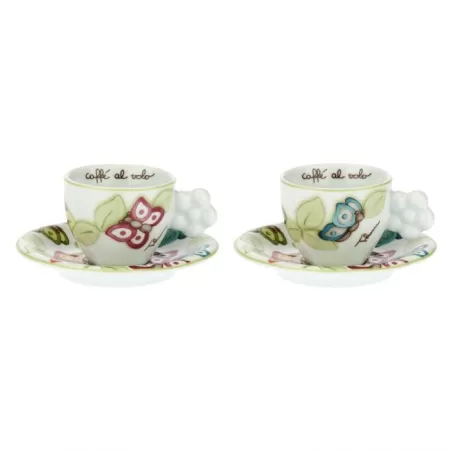 Set 2 tazzine caffè Farfalle in Festa - Thun