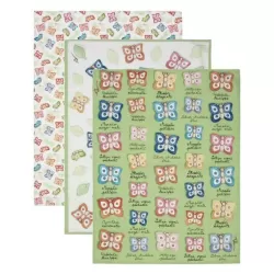 Set 3 canovacci Farfalle in Festa - Thun