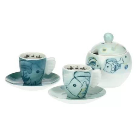 Set 2 tazzine caffè e zuccheriera Mare - Thun