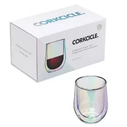 Bicchiere in vetro termco Stemless Prism 2 pezzi - Corkcicle