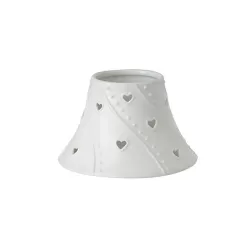 CONFEZIONE PARALUME+PIATTO GRANDE WHITE HEART 2