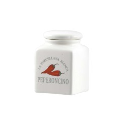 Conserva, Barattolo ceramica Lt. 0,5 caffe - La Porcellana Bianca