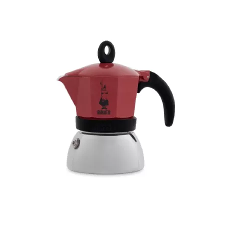 Bialetti moka induction, caffettiera 2 tazze nera