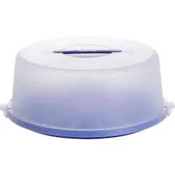 Basic, Contenitore torte 33 cm. blu trasparente  - Emsa