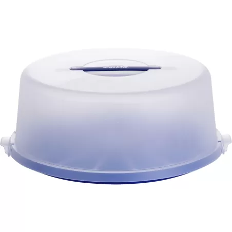 Basic, Contenitore torte 33 cm. blu trasparente  - Emsa