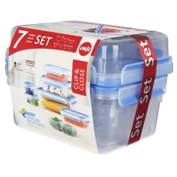 Clip & Close, Contenitore salvafreschezza set 7 pezzi - Emsa