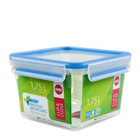 Clip & Close, Contenitore salvafreschezza quadr. 1,75 l - Emsa