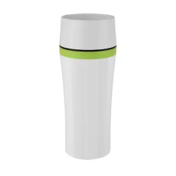 Travel Mug Fun, Bicchiere termico 0,36 lt. bianco/verdee - Emsa
