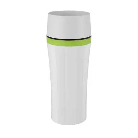 Travel Mug Fun, Bicchiere termico 0,36 lt. bianco/verdee - Emsa