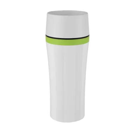 Travel Mug Fun, Bicchiere termico 0,36 lt. bianco/verdee - Emsa