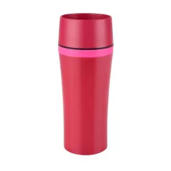 Travel Mug Fun, Bicchiere termico 0,36 lt. Lampone/rosa - Emsa