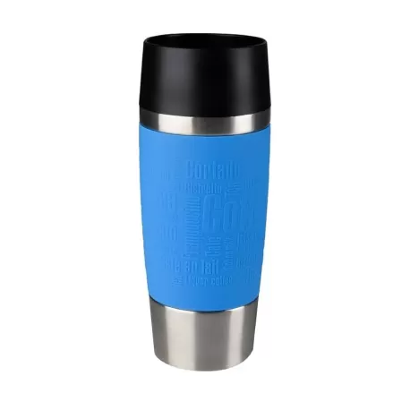 Travel Mug, Bicchiere termico 0,36 lt. Fascia silicone - Emsa