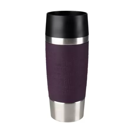 Travel Mug, Bicchiere termico 0,36 lt. Fascia silicone - Emsa