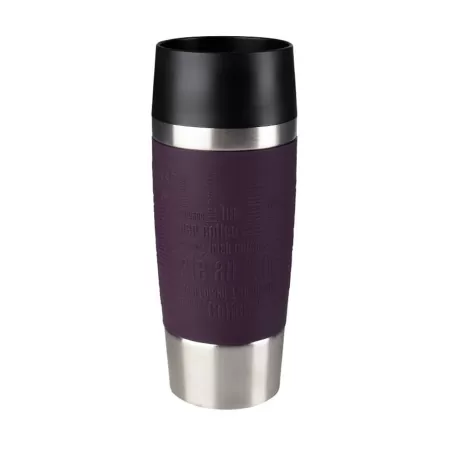 Travel Mug, Bicchiere termico 0,36 lt. Fascia silicone - Emsa