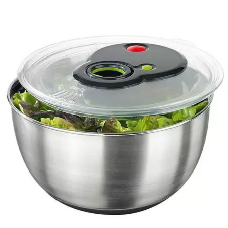 Turboline, Centrifuga Insalata 4,5 lt. Acciaio - Emsa