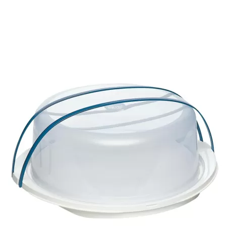 Superline, Contenitore torte 30 cm. bianco/blu - Emsa