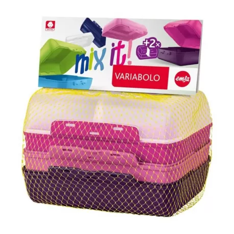 Variabolo, Clipbox set 4 pezzi 16x11x7 cm. girls - Emsa